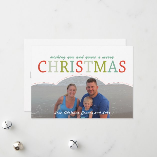 Simple Photo Family Christmas Card Mod Colors