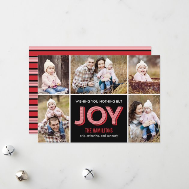 Joyous Moments Holiday Collage Photo Card