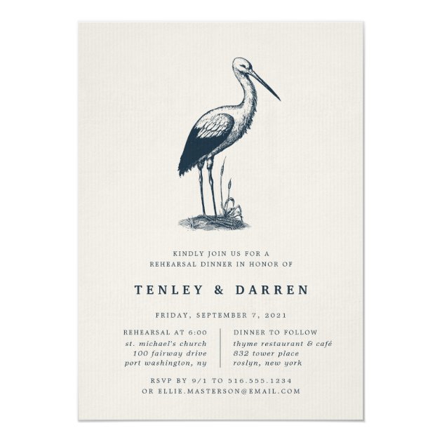 Shorebird | Rehearsal Dinner Invitation