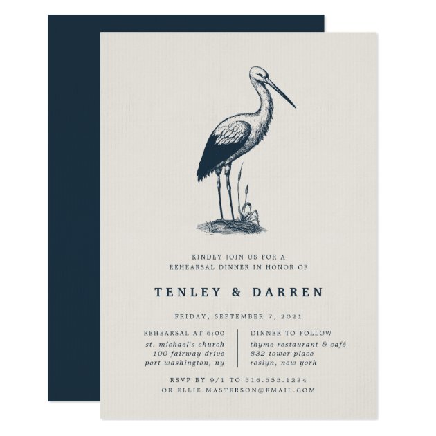 Shorebird | Rehearsal Dinner Invitation