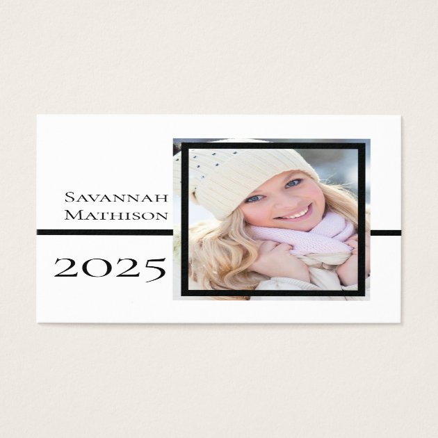Class Year Graduation Insert Name | Photo Cards