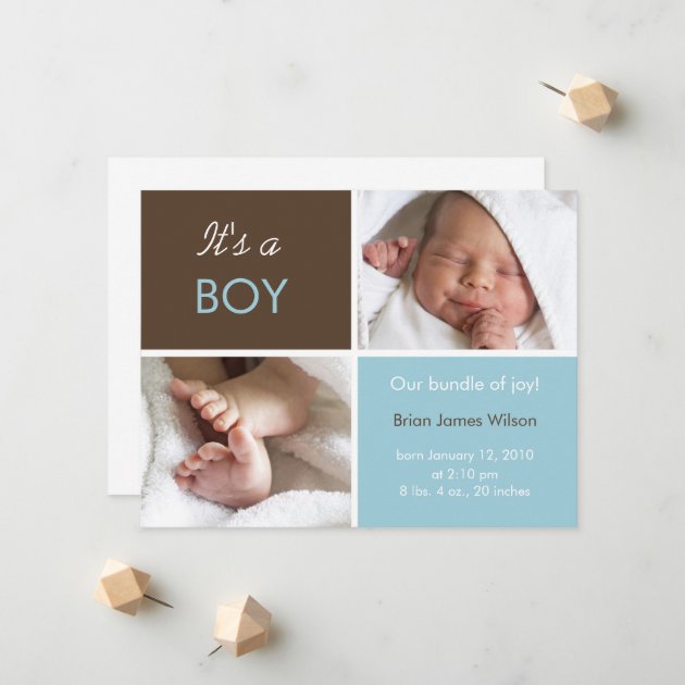 Baby Boy Announcement