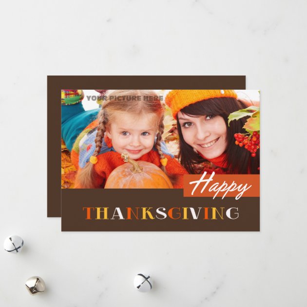 Happy Thanksgiving. Personalized Photo Cards