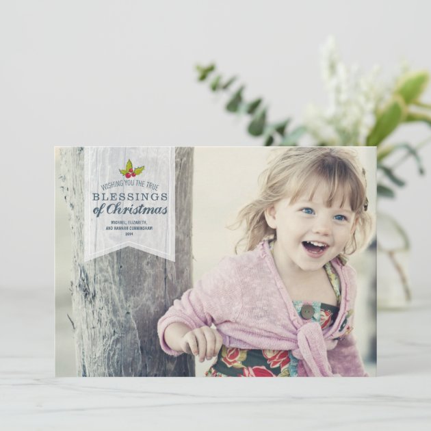 Christmas Blessings | Holiday Photo Card