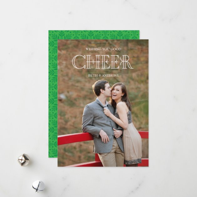 CHEER Holiday Photo Card - White