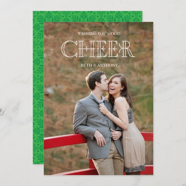 CHEER Holiday Photo Card - White