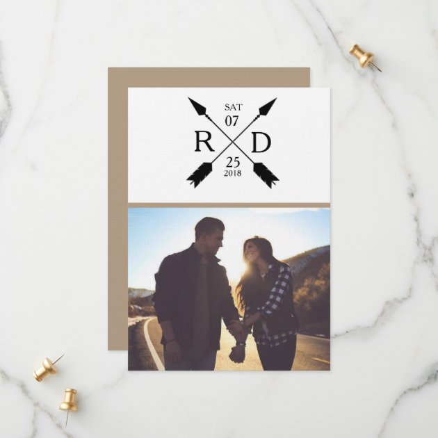 Rustic Arrow | Save The Date | Photo Wedding