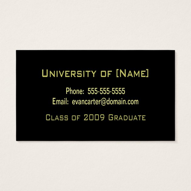 Graduation Name Cards