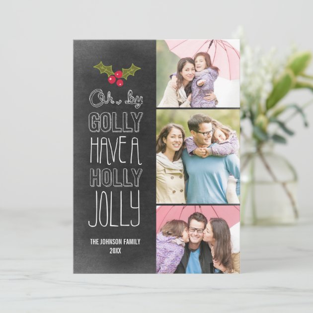 Oh By Golly Holiday Photo Card