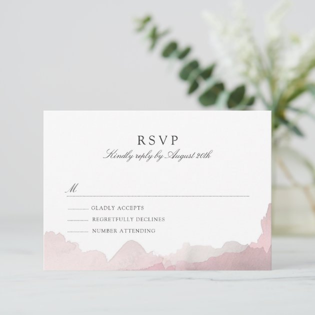 Debonair Blush Pink RSVP