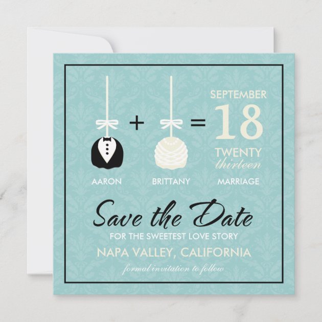 Sweetest Love Cakepop Modern Save the Date