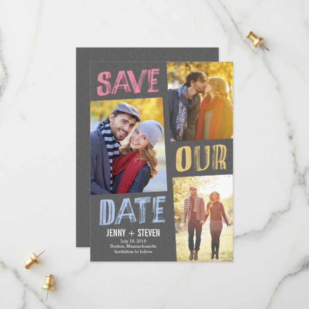 Casually Chic Save The Date Card
