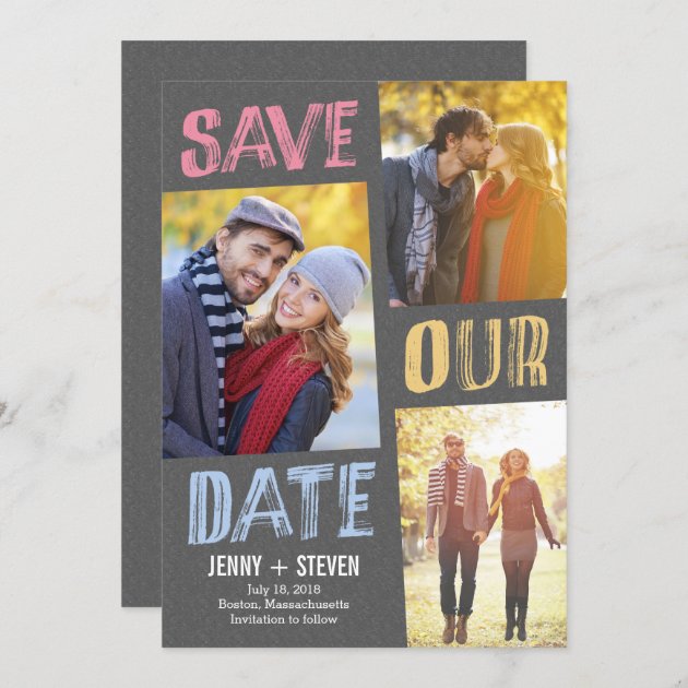 Casually Chic Save The Date Card
