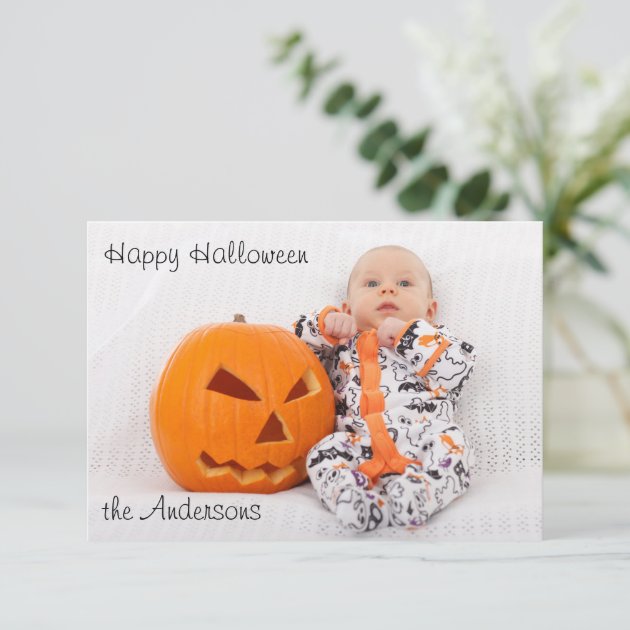 Halloween Photo Greeting Card
