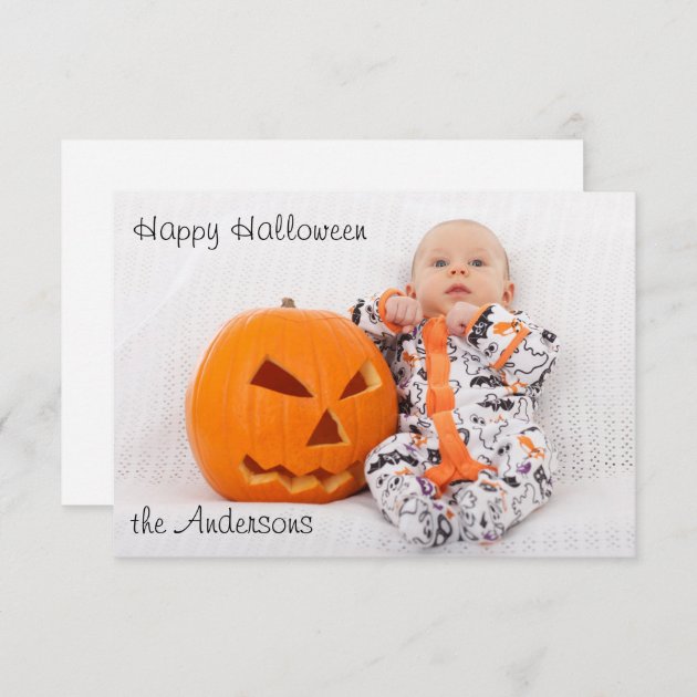 Halloween Photo Greeting Card