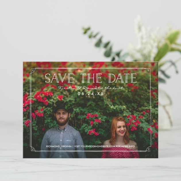 2 Photo | Romantic Doodles Wedding Save The Date