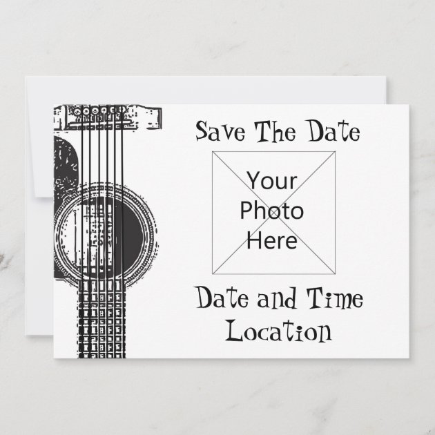 Acoustic Guitar Save the Date