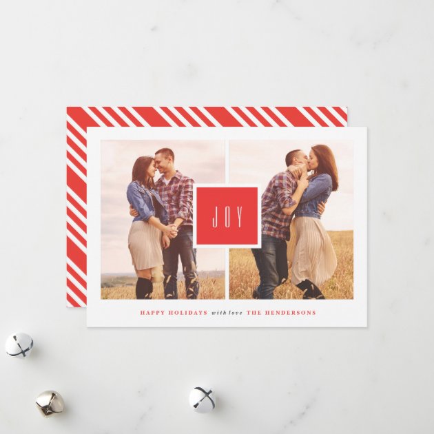 Framed Joy | Flat Christmas Invitation