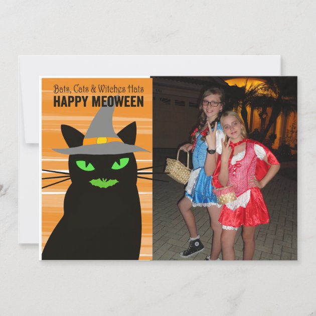 Meoween Halloween Photo Card