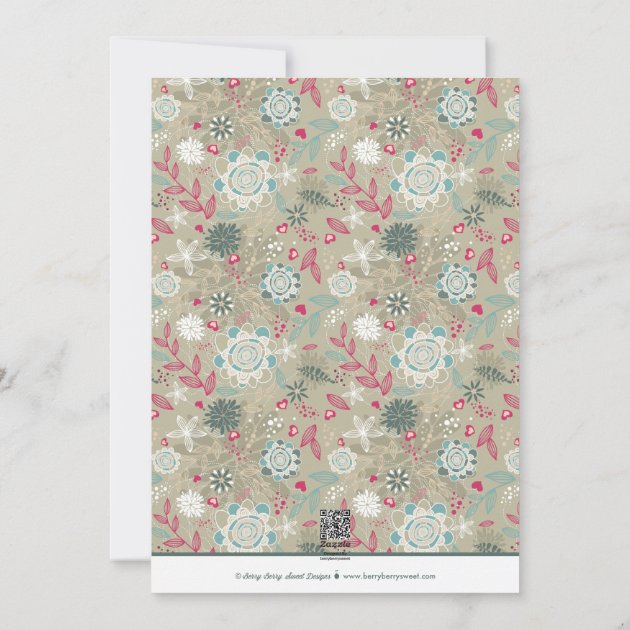 Lovely Pattern Christmas Holiday Photo Cards