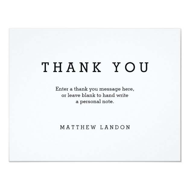 Class Of 2017 Graduation Photo Thank You Note Card