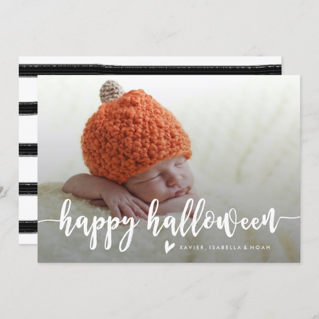 Scripted Halloween Overlay Photo Card