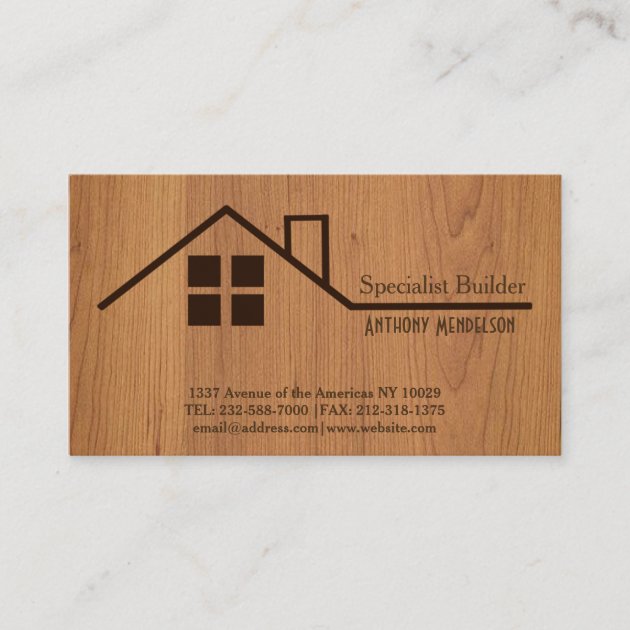 Building reforms business card (front side)