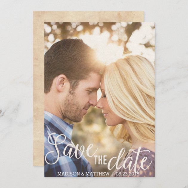 Rustic Country Save The Date Invitation Vintage