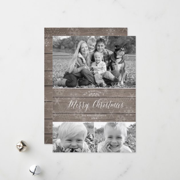 Rustic Christmas Photo Card