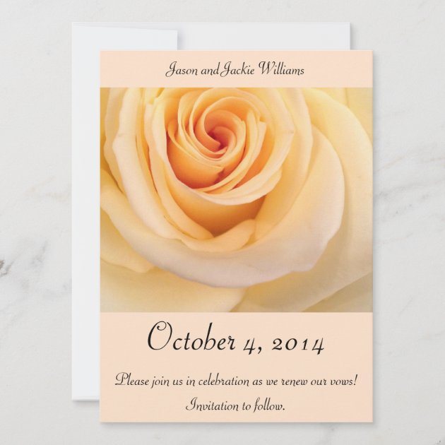 Save the date! Creme Rose Save The Date