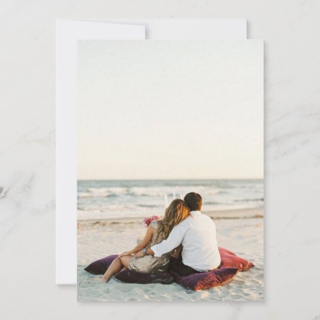 Palm Trees Beach Sunset Photo Save The Dates Save The Date