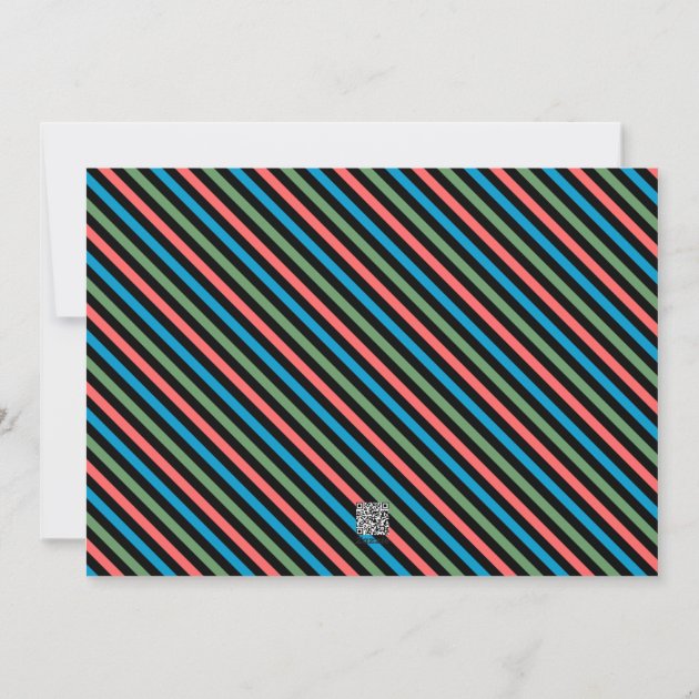 Colorblock Typography New Year's Photo Card
