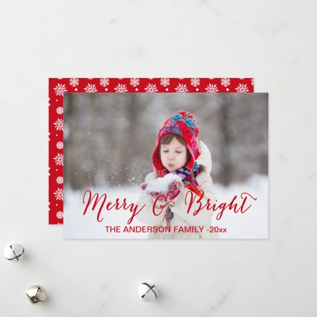 Red Merry And Bright | Holiday Photo Card
