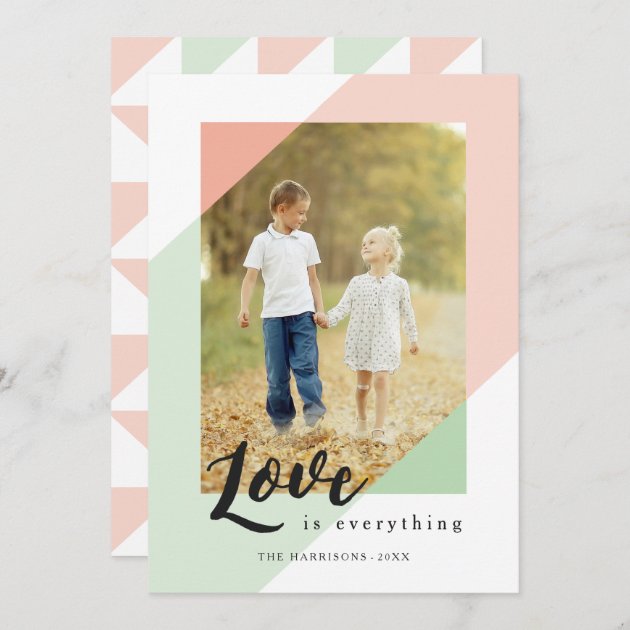 Love Is Everything Photo Holiday Card