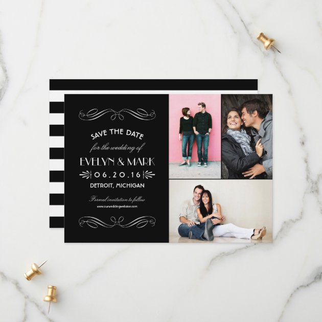 Save The Date Cards | Art Deco Collage