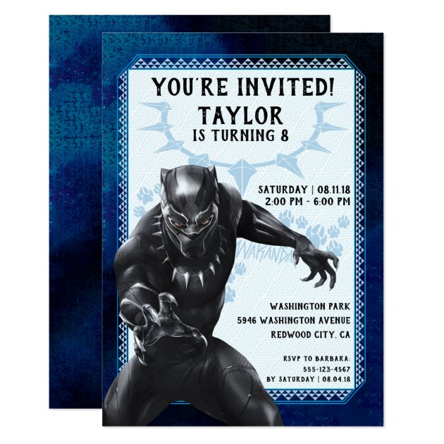 Black Panther | Birthday Invitation