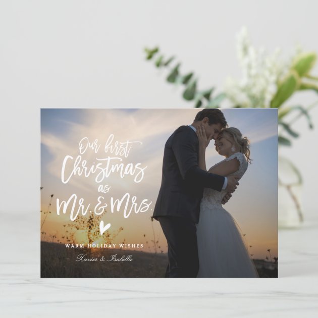 First Christmas Photo Holiday Photo Card