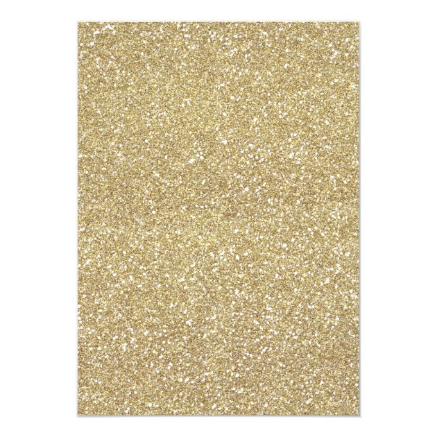 Modern Gold Glitter Sparkles Graduation Party Invitation