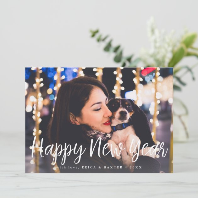 Midnight Wish | 2017 Happy New Year Photo Holiday Card