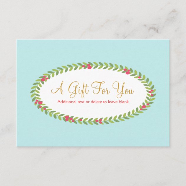 Holiday Fashion Beauty Christmas Gift Certificate