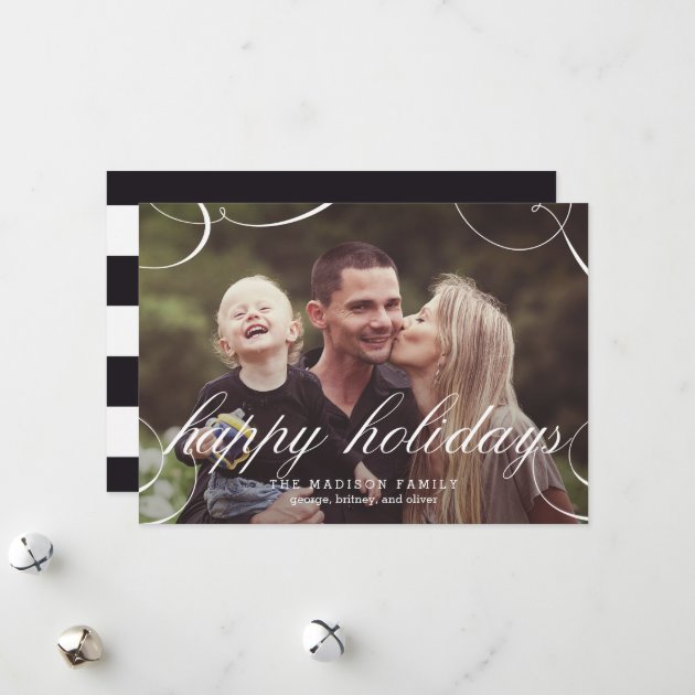 Stunningly Scripted Holiday Photo Card