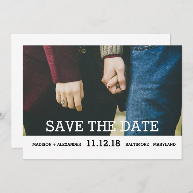 Whimsical Chic Save The Date Photo