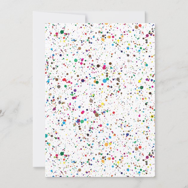 Simple Typography Confetti Save The Date Photo