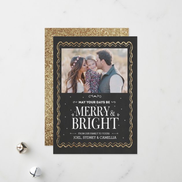 Merry & Bright Holiday Photo Card
