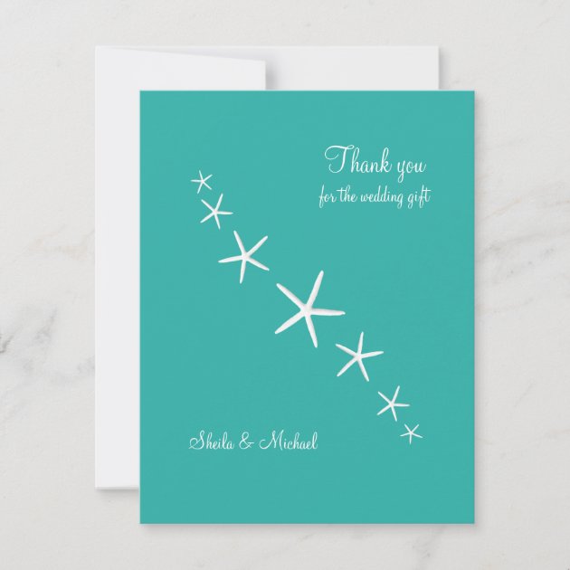 Starfish Blue Lagoon Small Thank You Cards