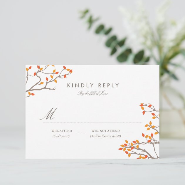 Blissful Branches Wedding RSVP