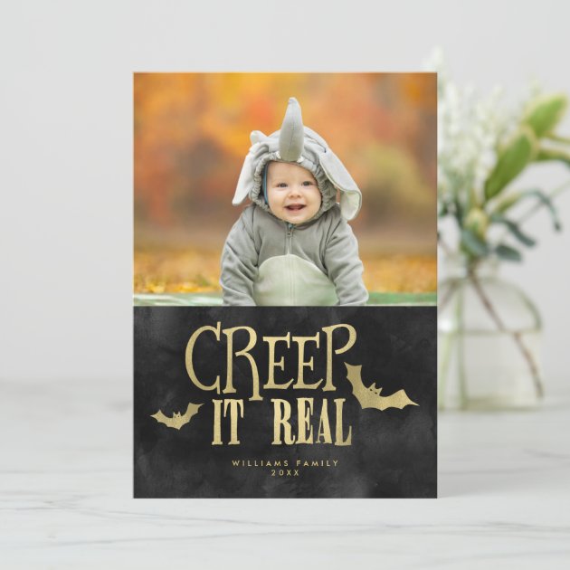 Creep It Real Halloween Photo Cards