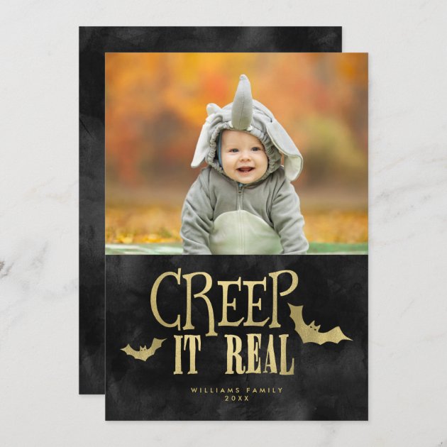 Creep It Real Halloween Photo Cards