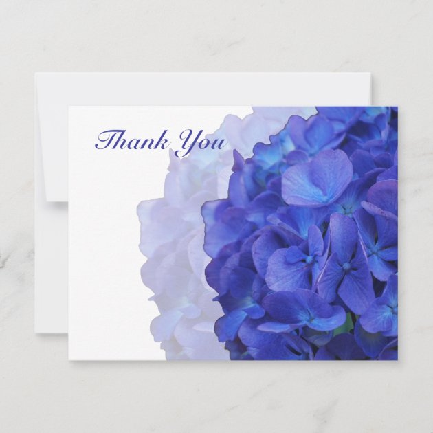Purple Hydrangea Thank You Card