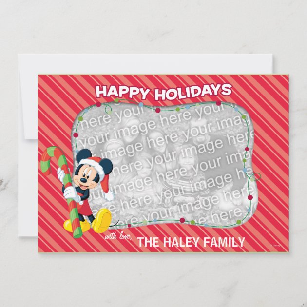 Mickey Mouse Happy Holidays Card